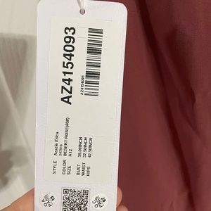 Azazie desert rose Erica dress size 12 new